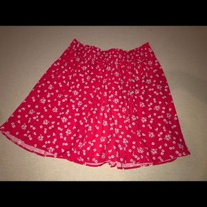 Pink floral flowy skirt, size M. French connection